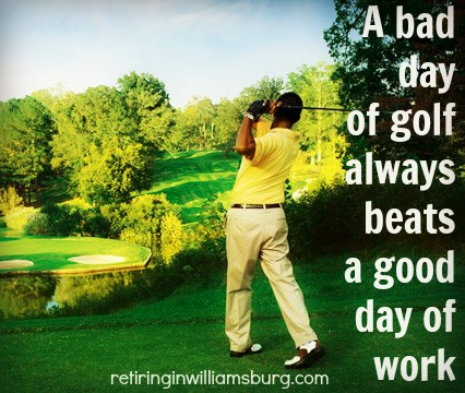 A bad day of golf - Rolf Kramer Real Estate Agent 